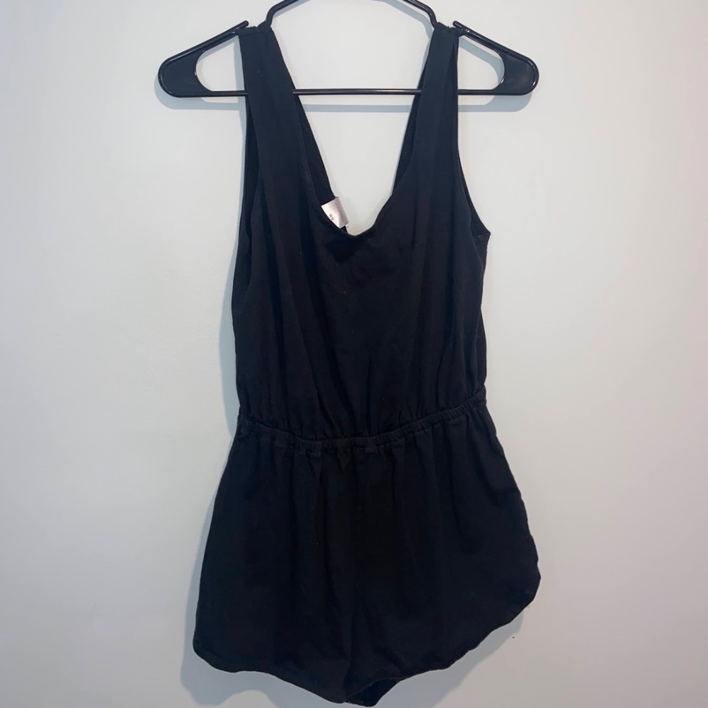 Target Xhilaration Black Romper w/tie in back Medium